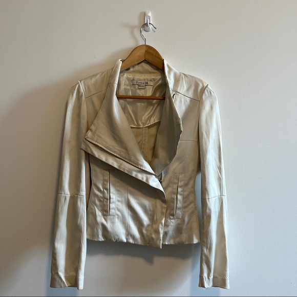 Cream Light Blazer Jacket - Picture 1 of 6